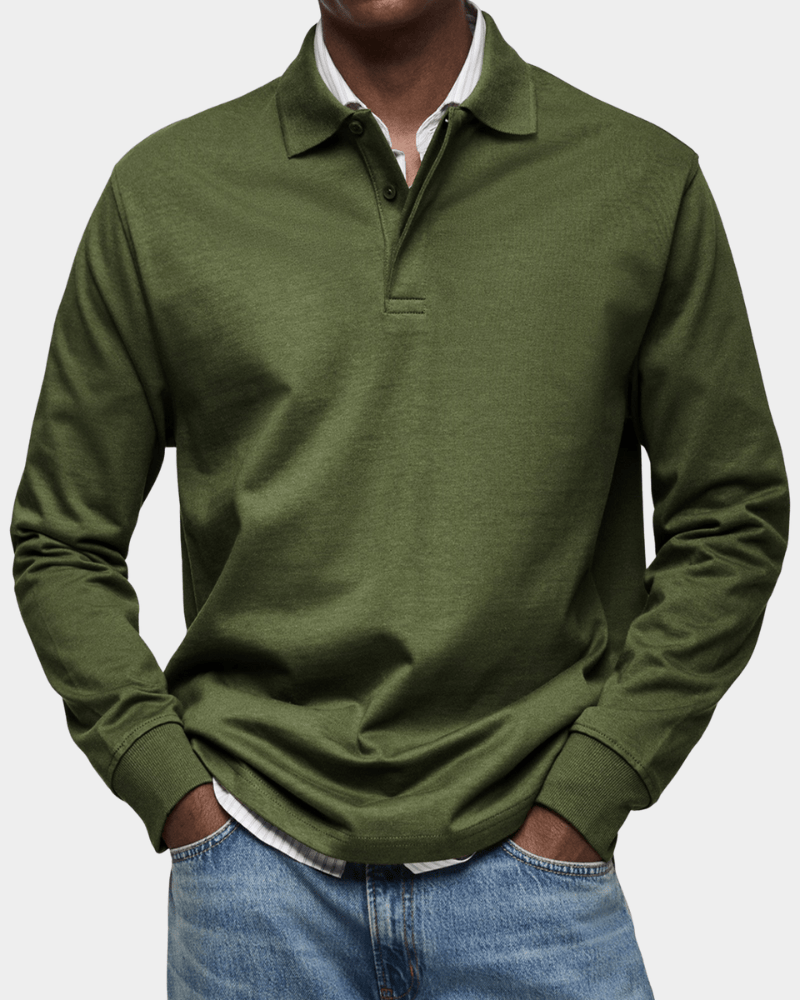 Chandail polo classique d'automne pour homme