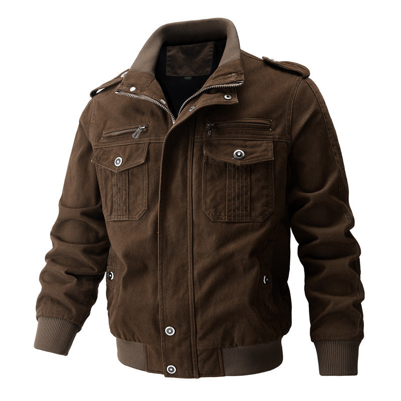 Men's Military Cargo Bomber Jacket