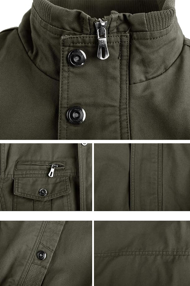 Men's Military Cargo Bomber Jacket