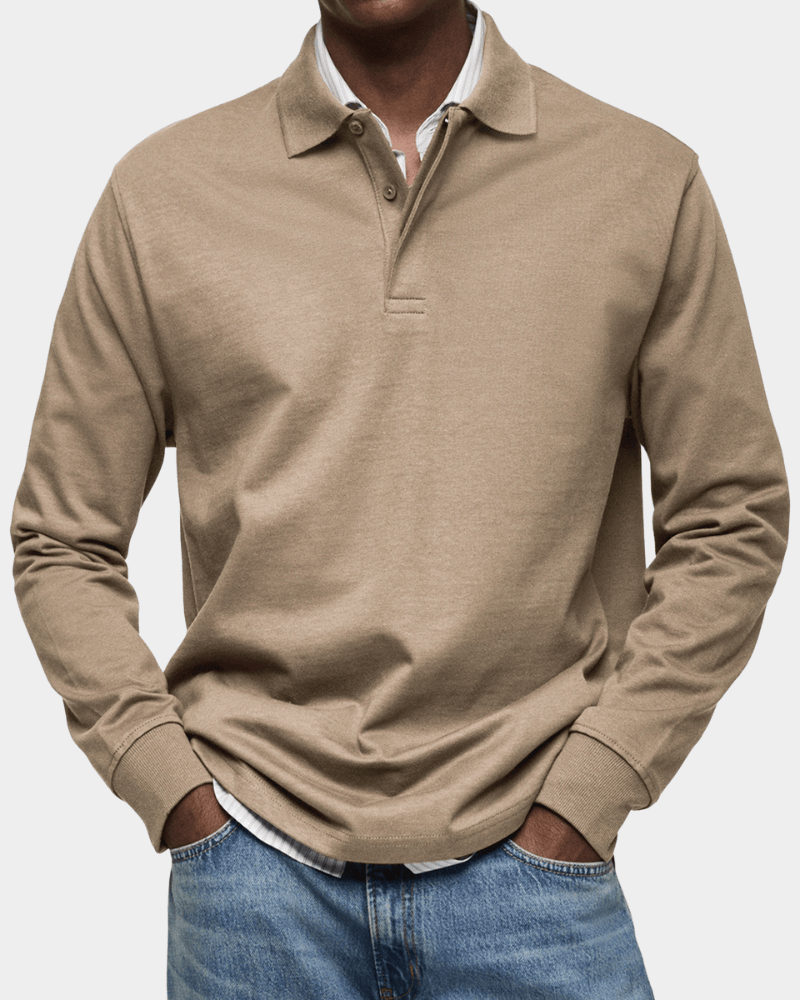 Chandail polo classique d'automne pour homme
