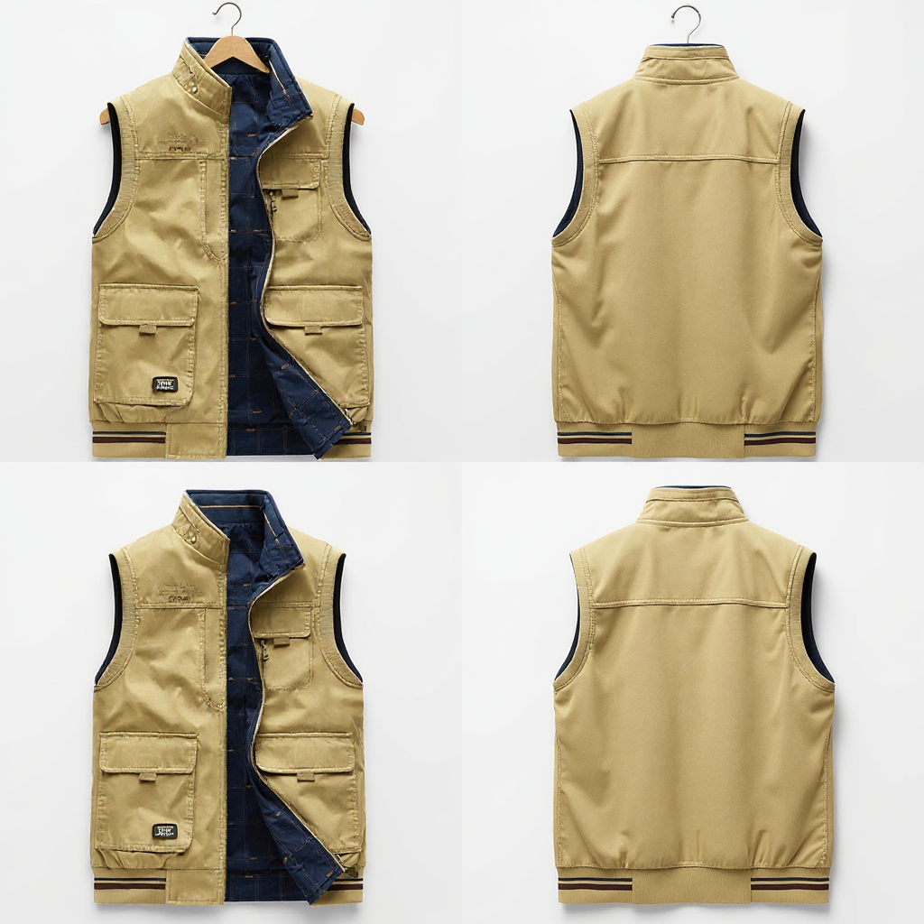 Gilet en coton haut de gamme pour hommes