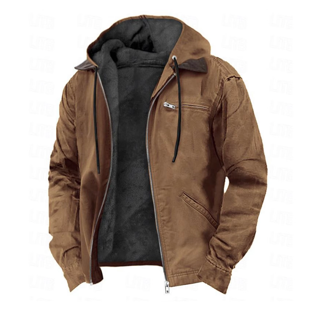 Isak™ | Warm Fleece Lined Hooded Vintage Jacket