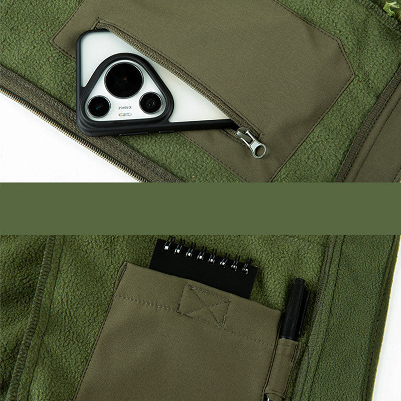 Men's Tactical Fleece-Lined Softshell Jacket