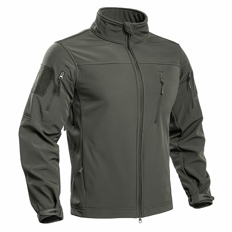 Men's Tactical Fleece-Lined Softshell Jacket