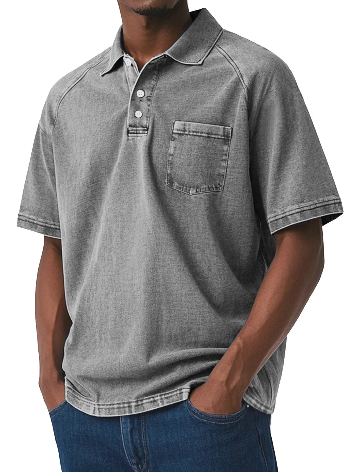 Men's Vintage Style Polo Shirt