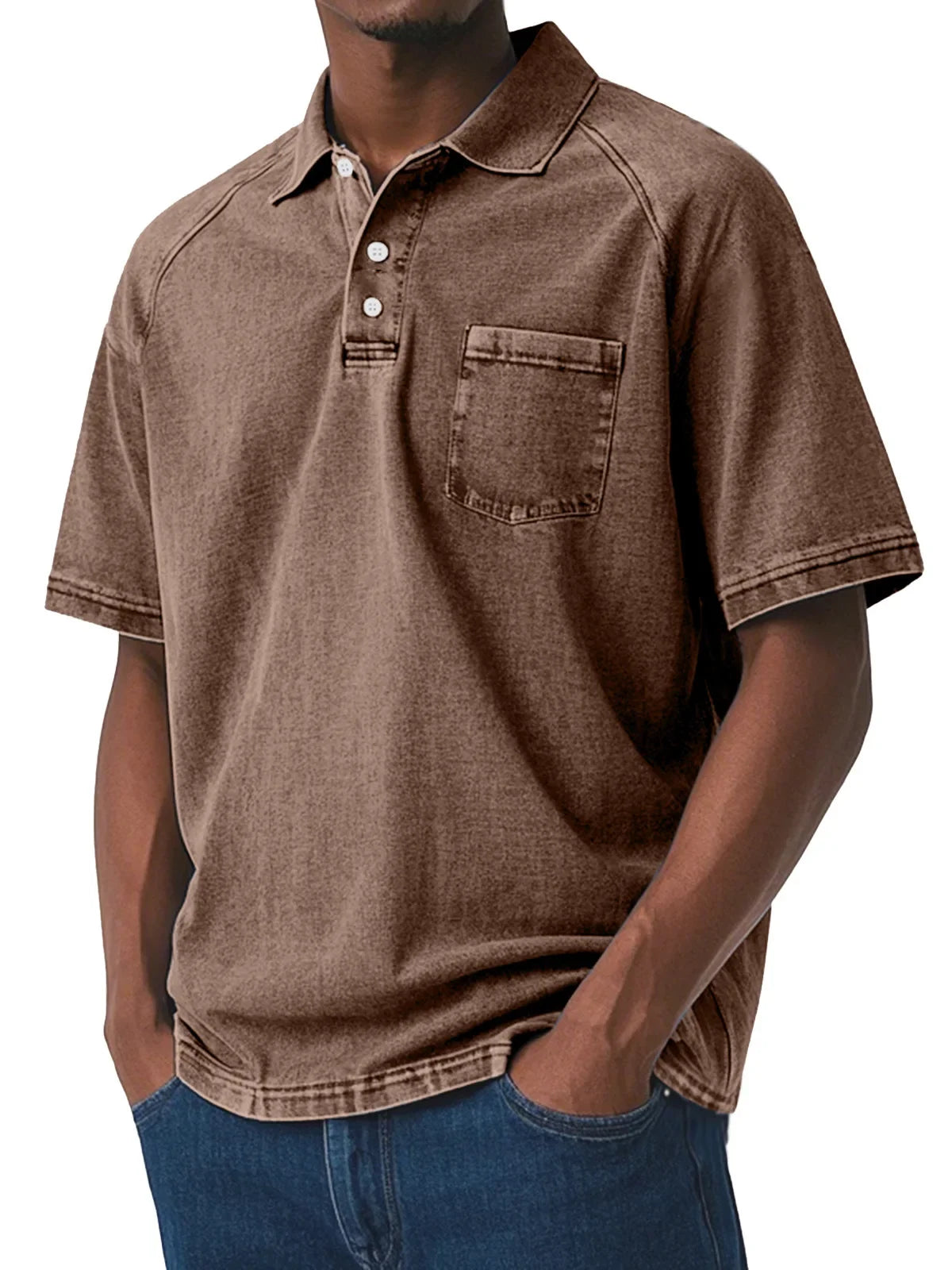 Men's Vintage Style Polo Shirt