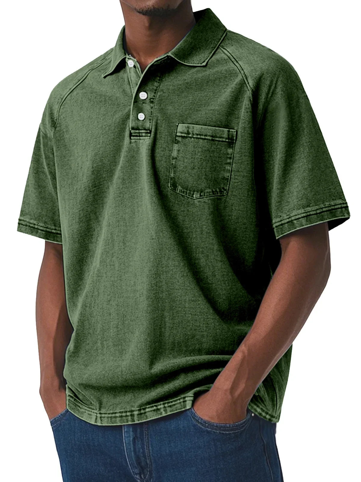 Men's Vintage Style Polo Shirt