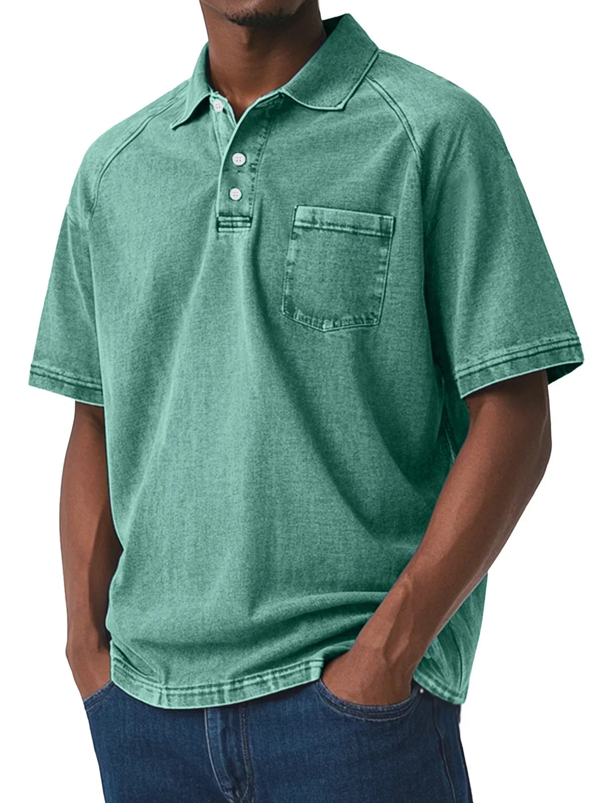 Men's Vintage Style Polo Shirt