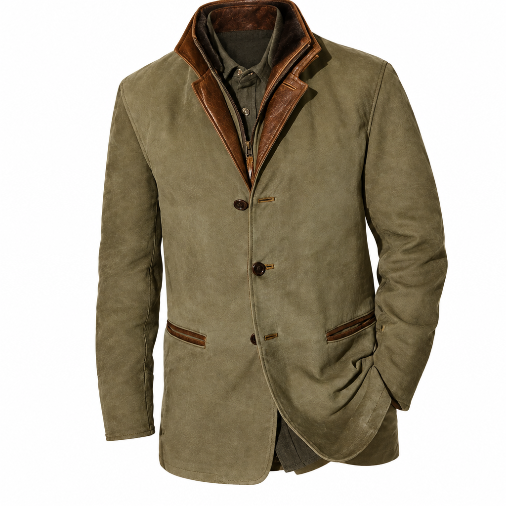 Arthur™ | Veston superposé aspect suède vintage