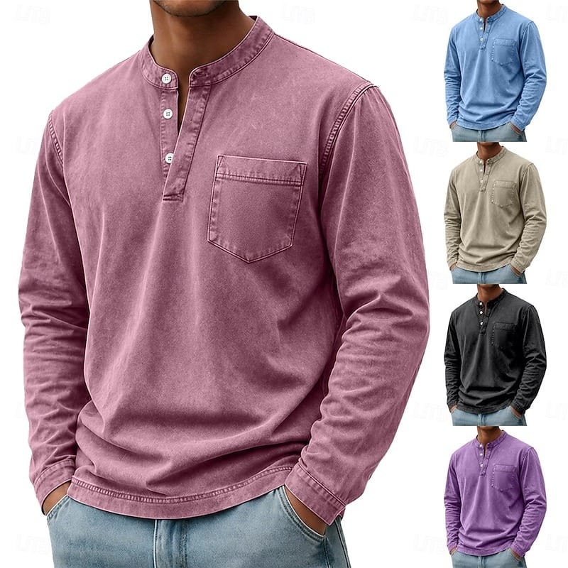 Classic Long Sleeve Henley