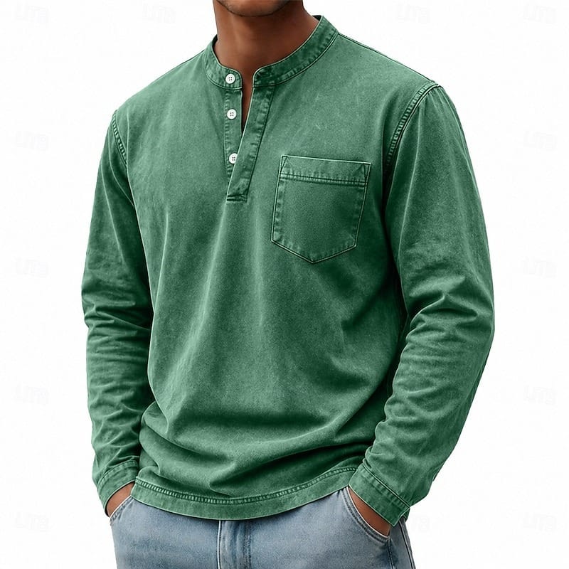Classic Long Sleeve Henley