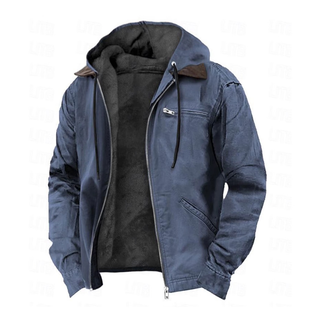 Isak™ | Warm Fleece Lined Hooded Vintage Jacket