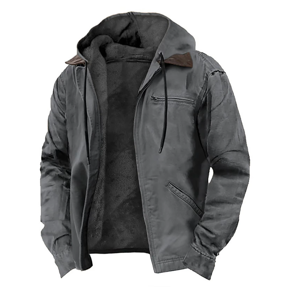 Henry™ | Warm Fleece Lined Hooded Vintage Jacket