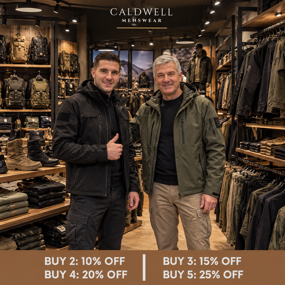 Caldwell Menswear Sale