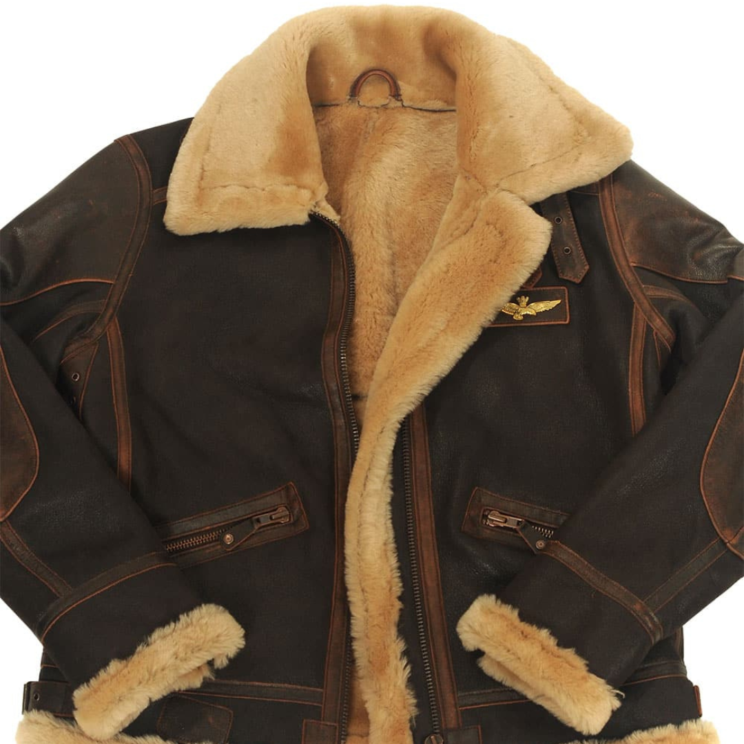 Classic Shearling Aviator Jacket