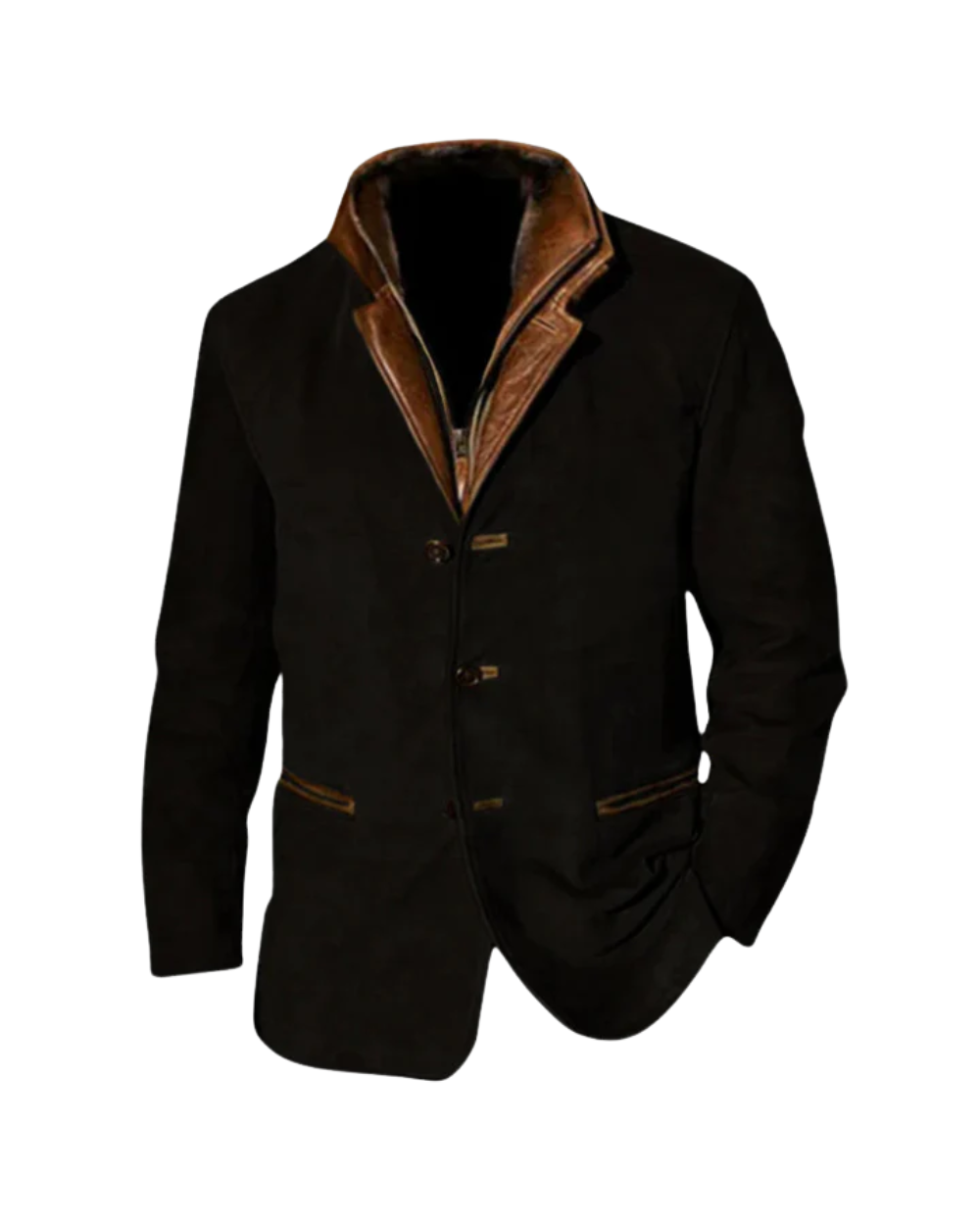 Arthur™ | Vintage Suede-Look Layered Blazer Jacket