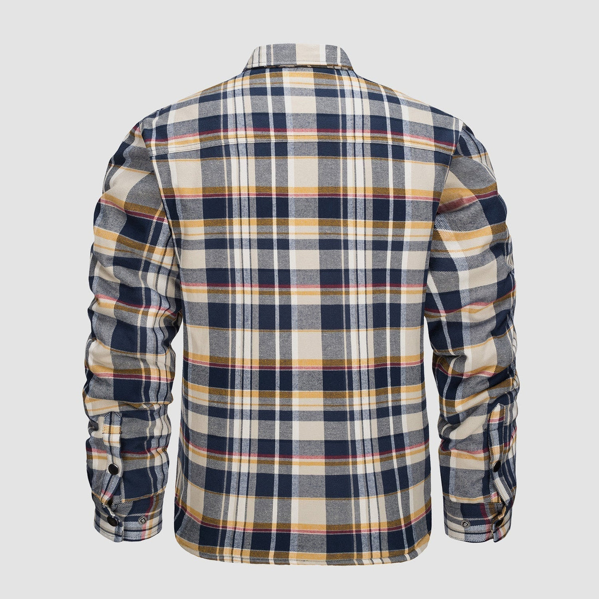 Douglas™ | Quilt-Lined Plaid Flannel Bomber Jacket
