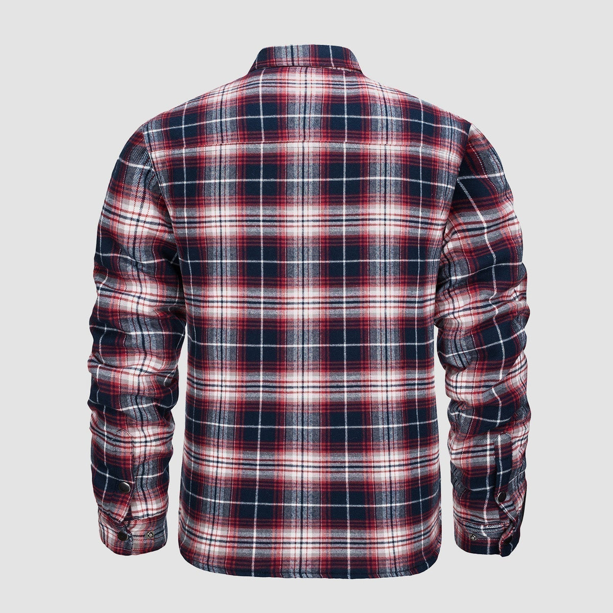 Douglas™ | Quilt-Lined Plaid Flannel Bomber Jacket