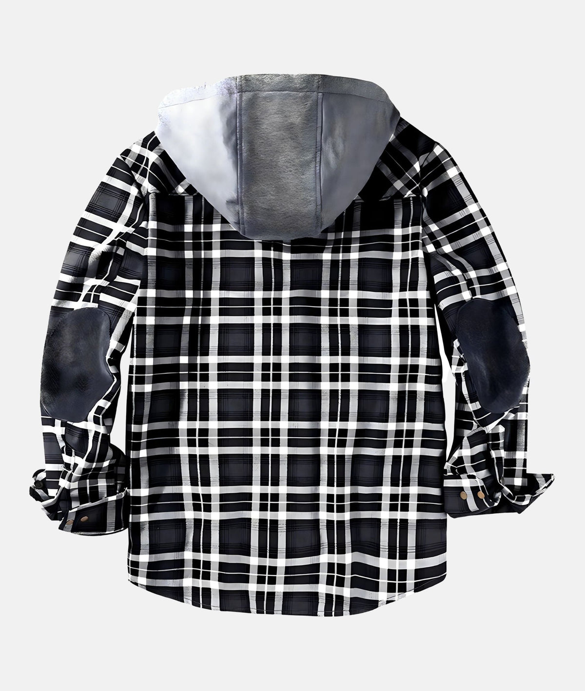 Dennis™ | Warm Sherpa-Lined Flannel Hooded Jacket