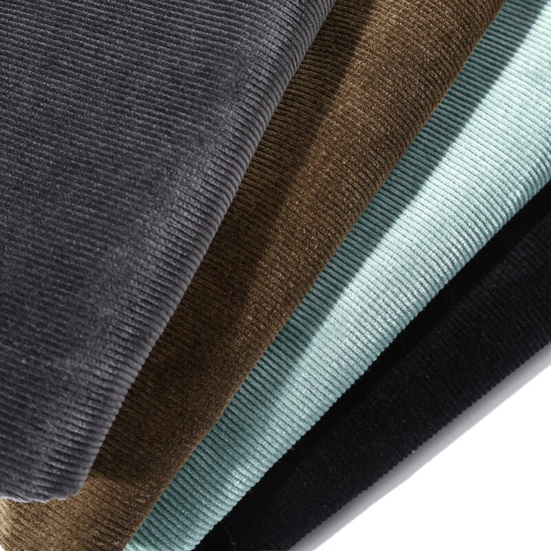 Mid-Rise Corduroy Pants