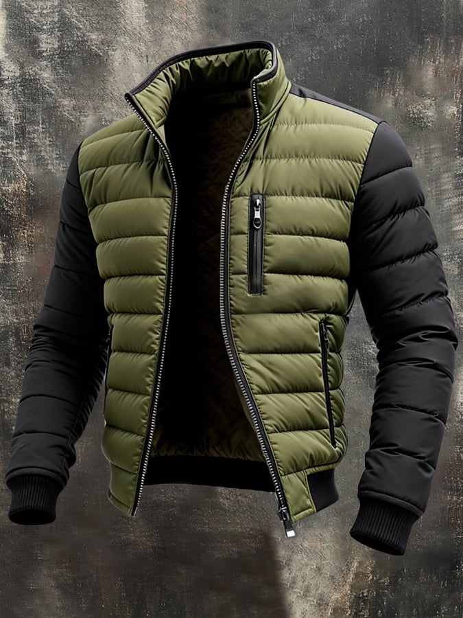 Quilted Zipper Jacket