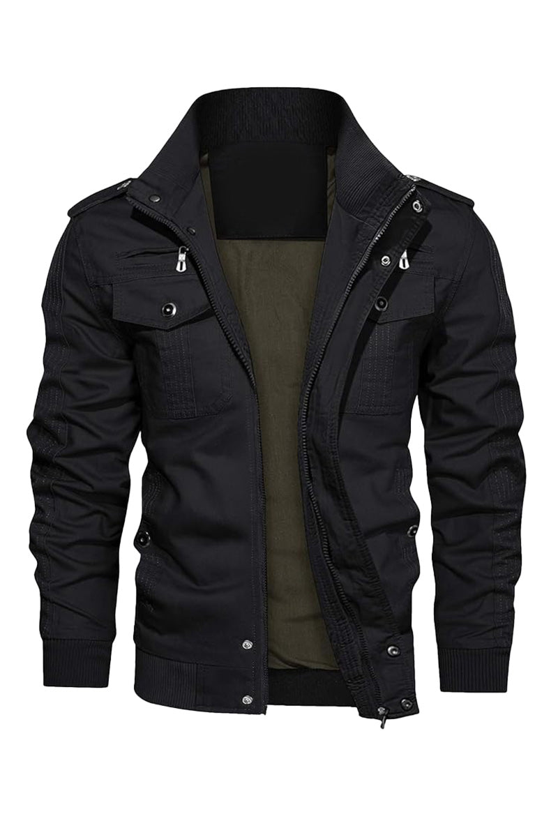 Men's Military Cargo Bomber Jacket