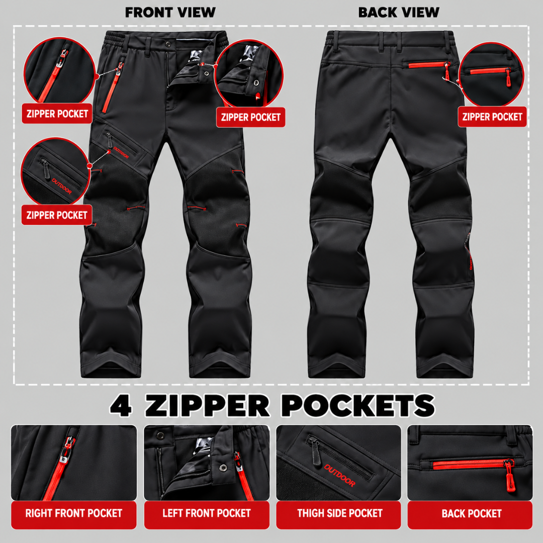 Men's Water-Repellent Performance Trousers