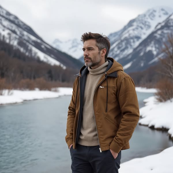Isak™ | Warm Fleece Lined Hooded Vintage Jacket