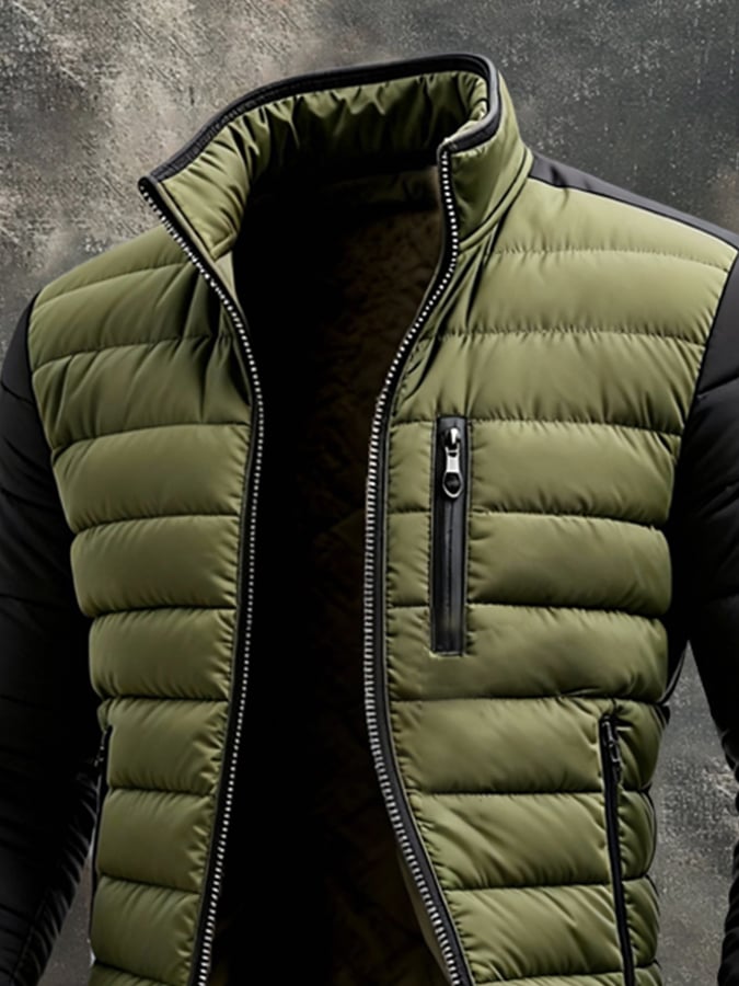 Quilted Zipper Jacket