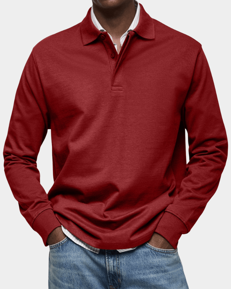 Chandail polo classique d'automne pour homme