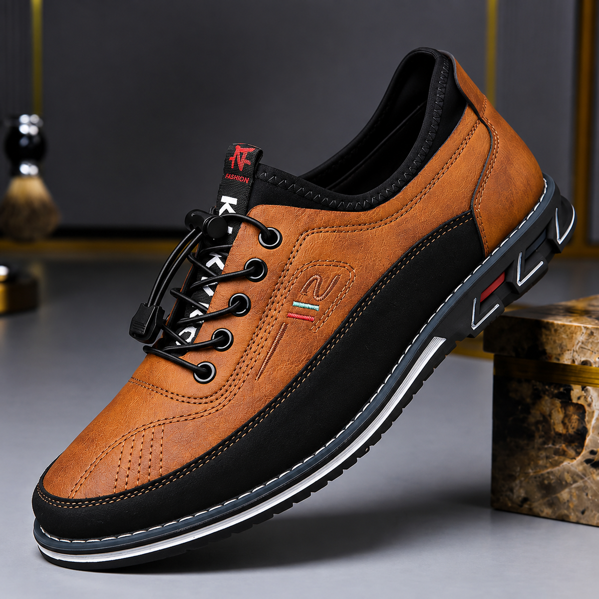 Men's Comfortable Leather Slip-On Shoes