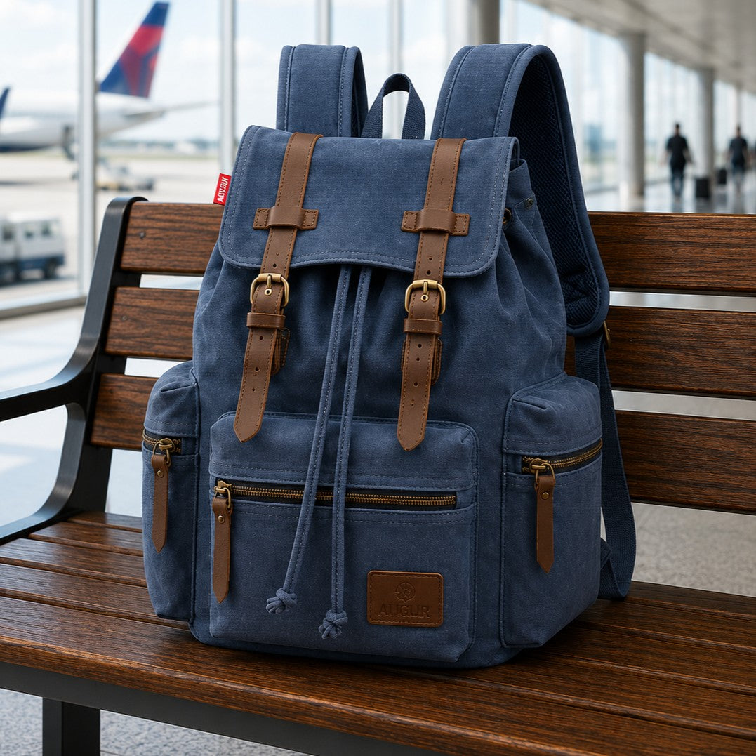 Rugged Multi-Pocket Travel Backpack