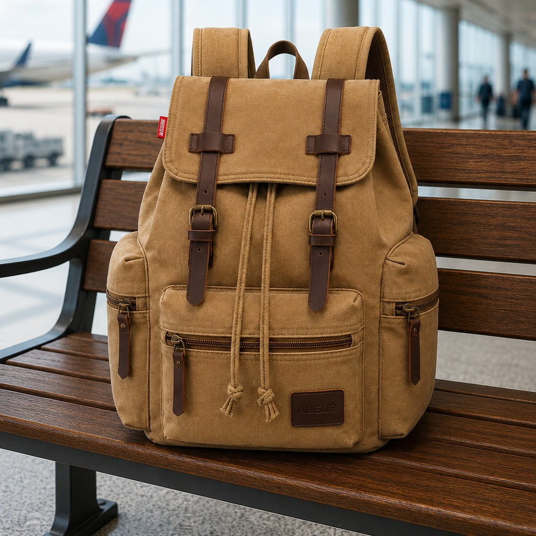 Rugged Multi-Pocket Travel Backpack