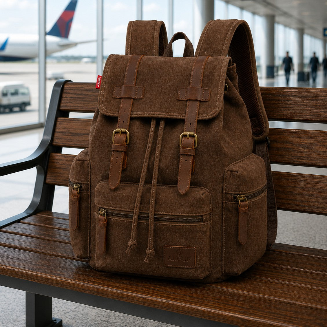 Rugged Multi-Pocket Travel Backpack