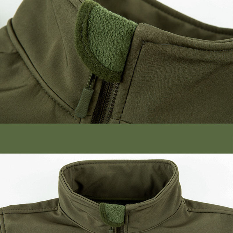 Men's Tactical Fleece-Lined Softshell Jacket