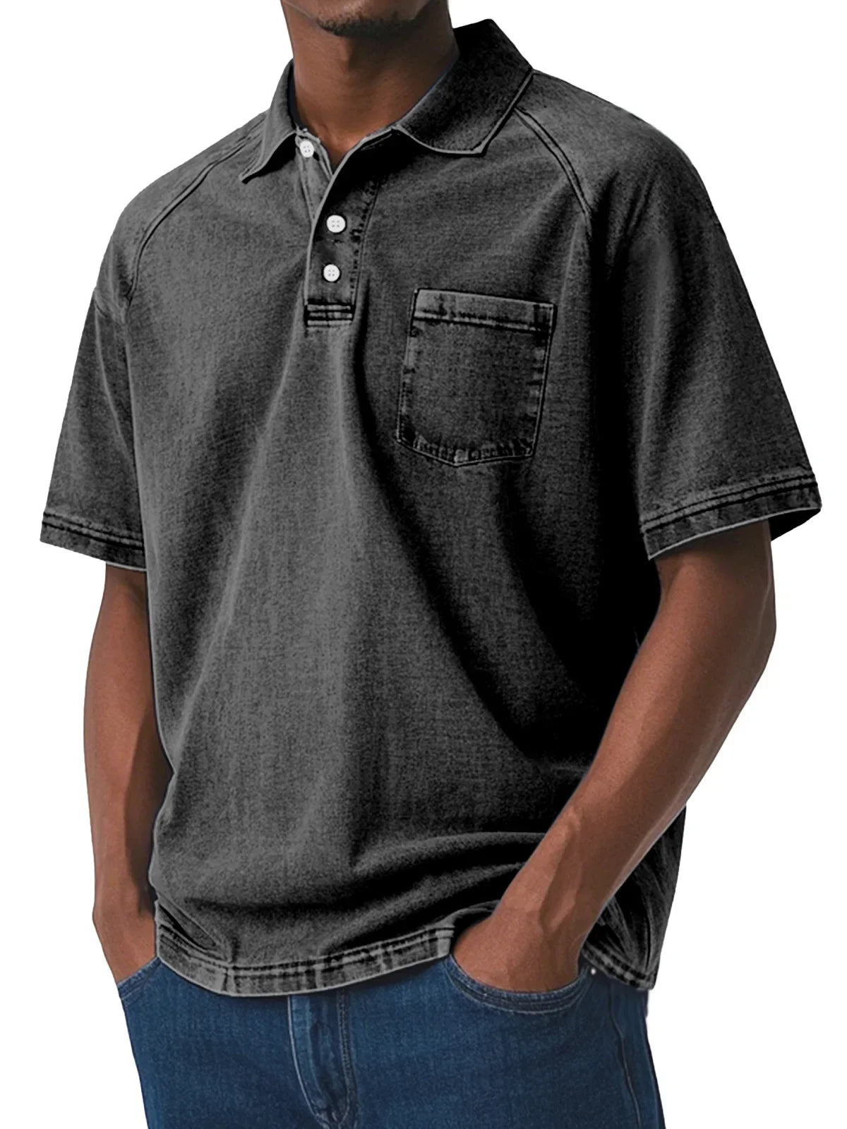 Men's Vintage Style Polo Shirt