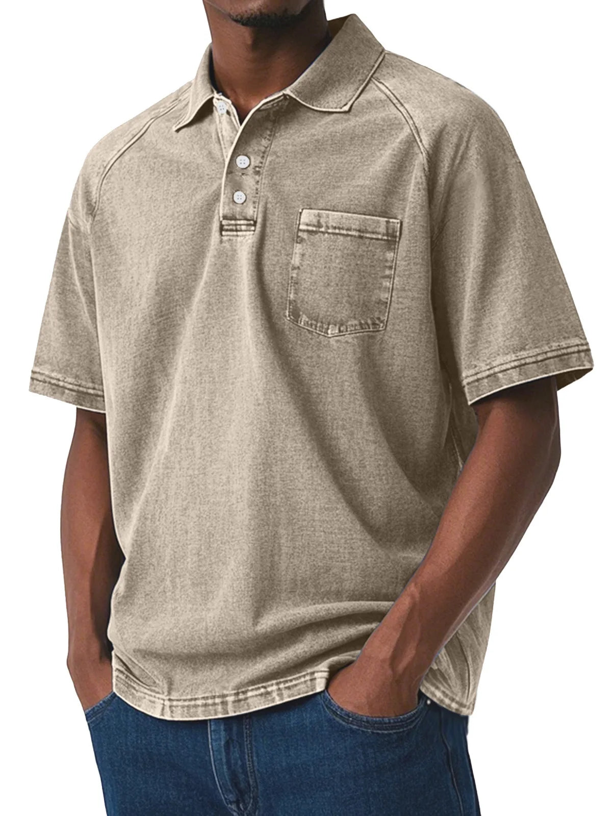 Men's Vintage Style Polo Shirt