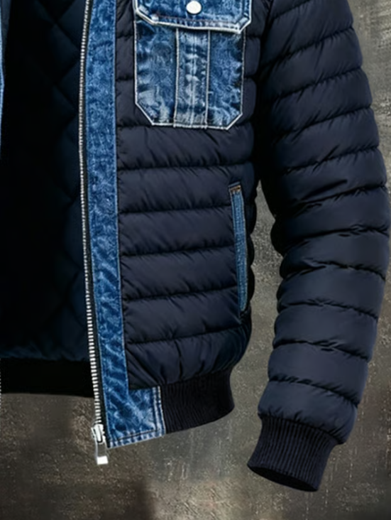 Quilted Denim Hybrid Jacket