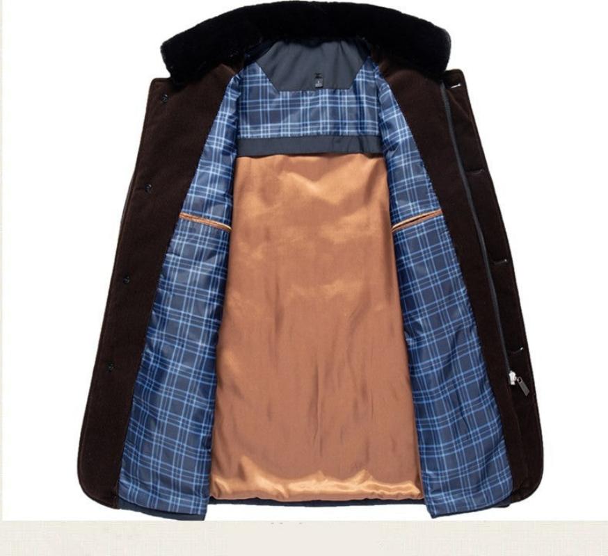 Charles™ | Warm Vintage Quilted Fur-Collar Jacket