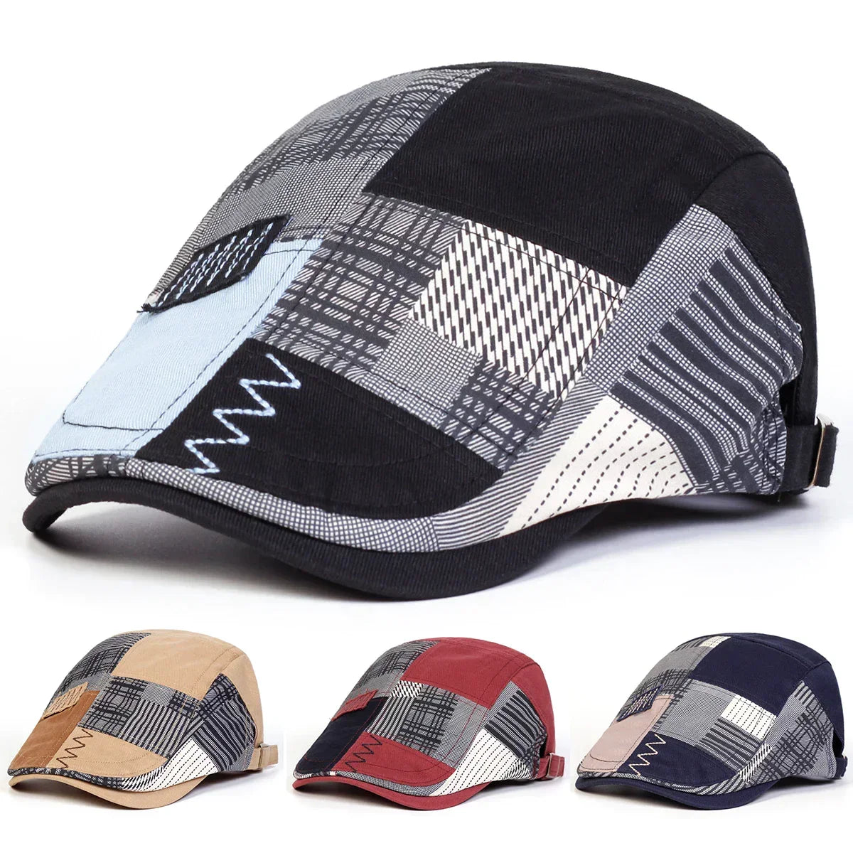 Velvet Patchwork Cap