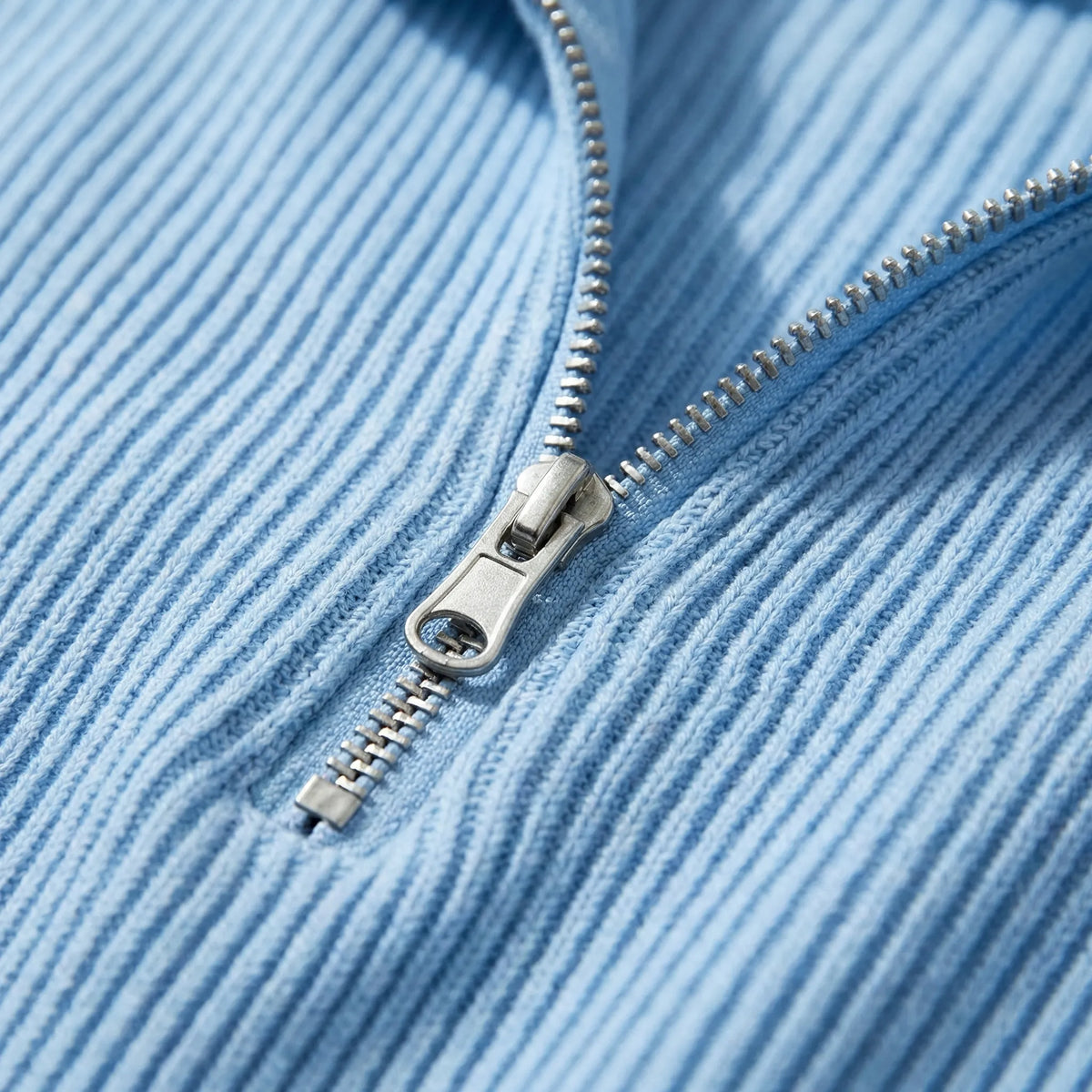 Men's Ribbed Half-Zip Pullover