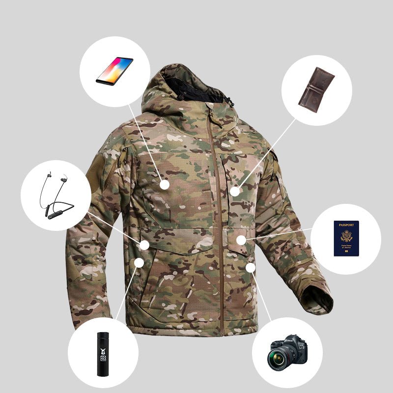 Manteau d'hiver tactique M65 thermique haut de gamme pour hommes