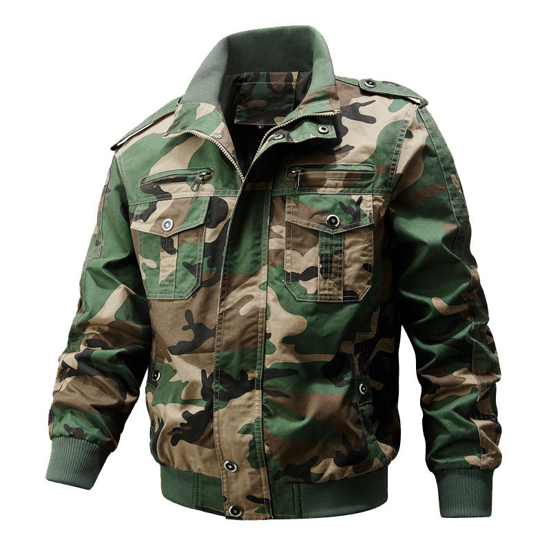 Men's Military Cargo Bomber Jacket