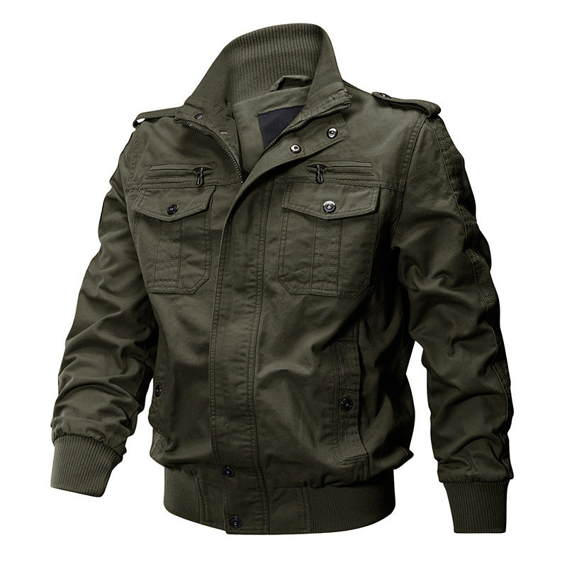 Men's Military Cargo Bomber Jacket