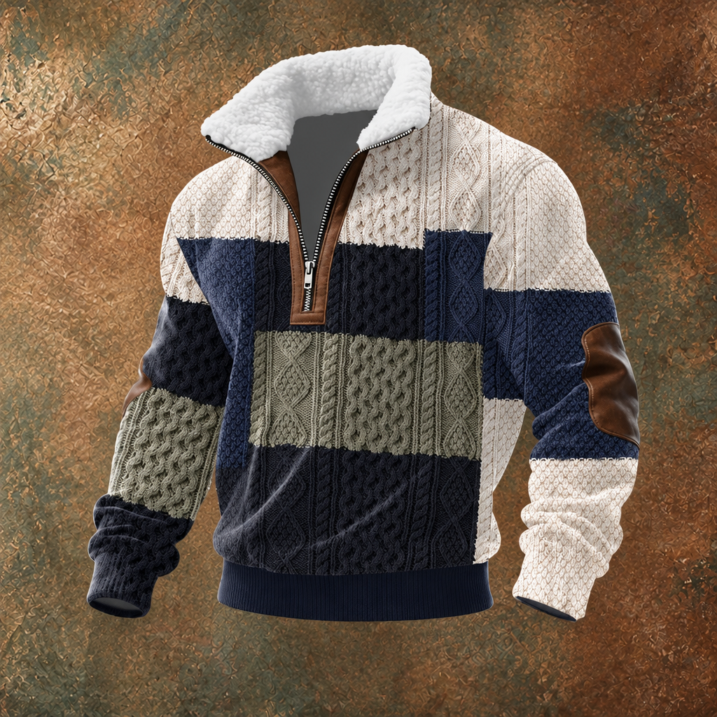 Lined Turtleneck Sweater