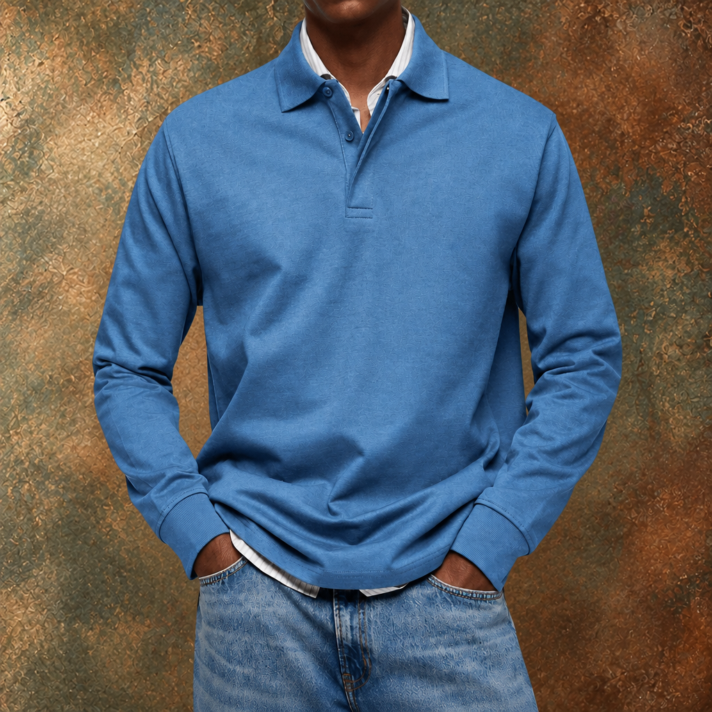 Men's Fleece Zip-Up Mock Neck Sweater