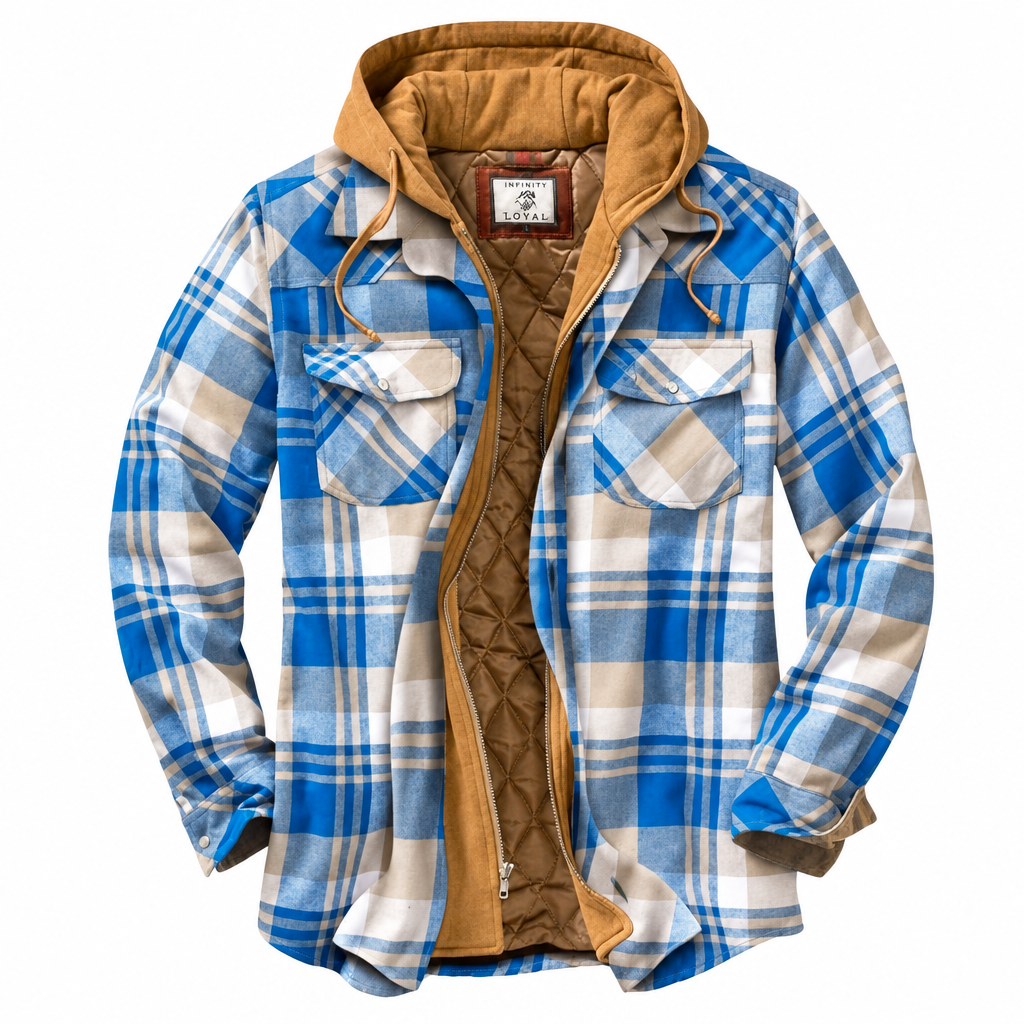Henry™ | Warm Vintage Flannel Hooded Jacket