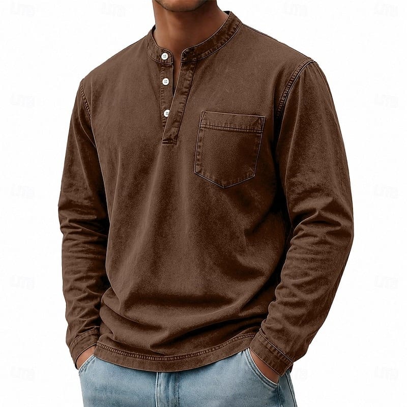 Classic Long Sleeve Henley