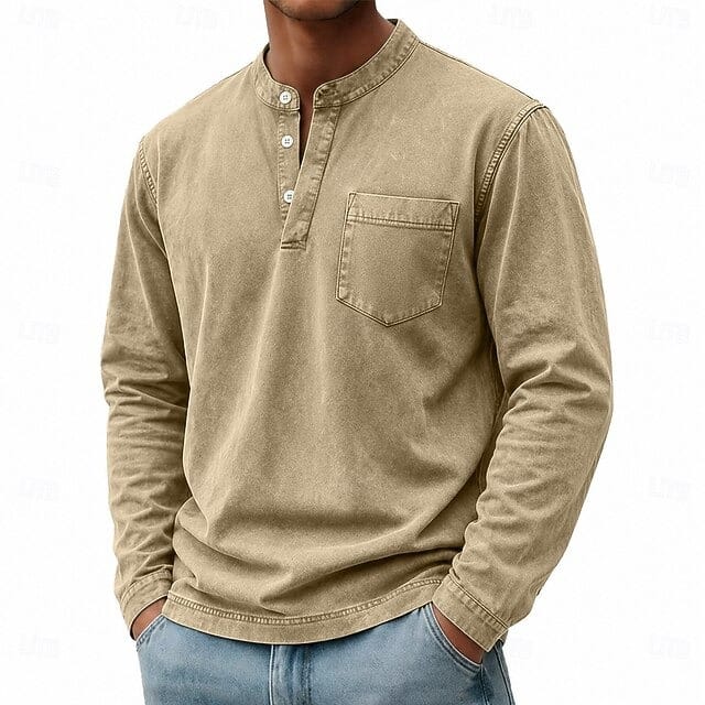 Classic Long Sleeve Henley
