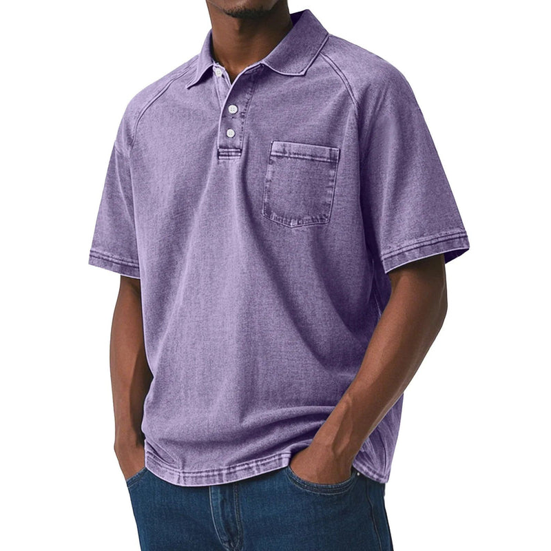 Men's Vintage Style Polo Shirt
